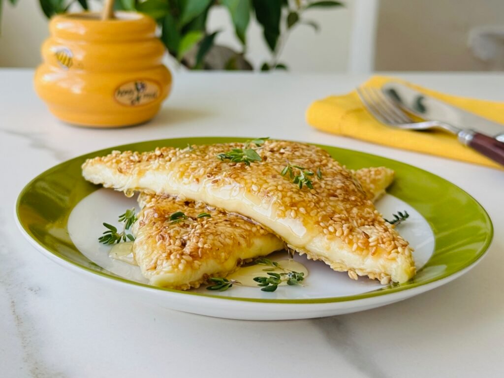  Saganaki (Susamlı Peynir Kızartması) Tarifi