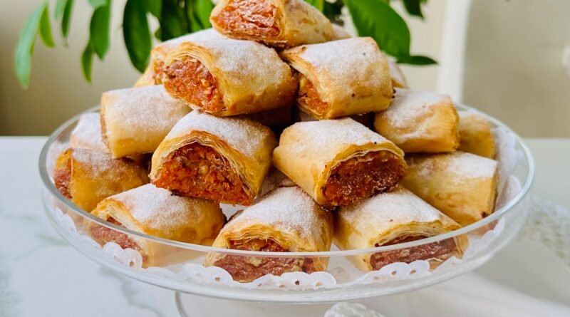 Bal Kabaklı Cevizli Çıtır Rulo Tarifi