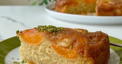 Kayısılı Bademli Alt-Üst Kek Tarifi