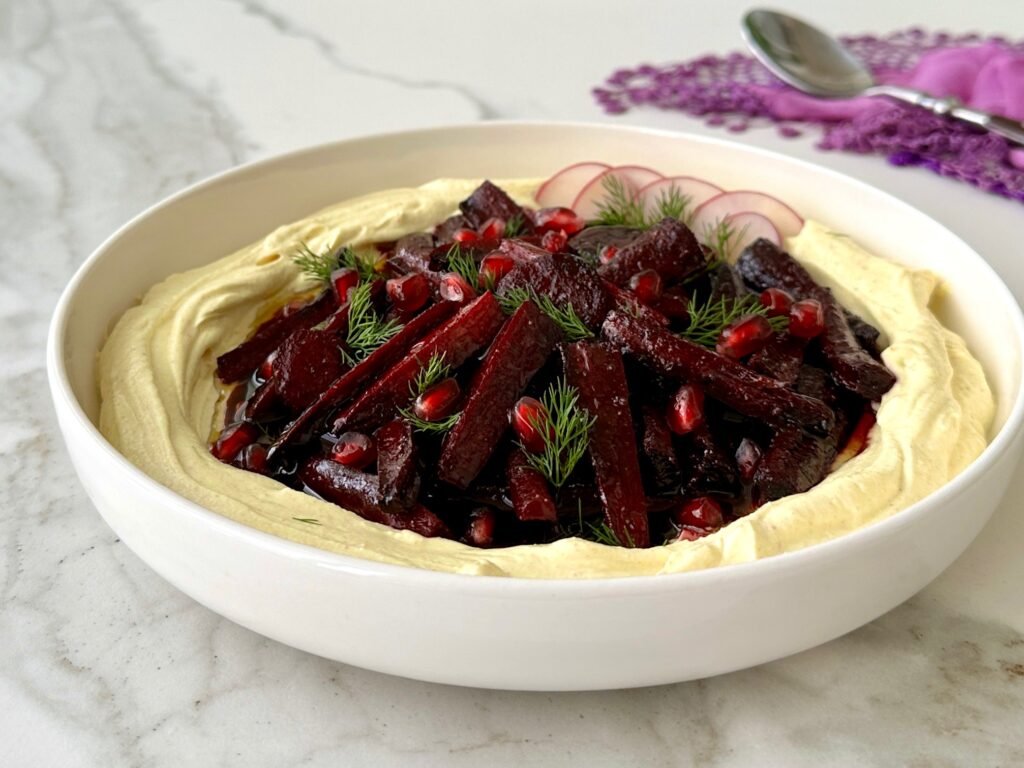 Mor Havuçlu Süzme Yoğurtlu Meze Tarifi