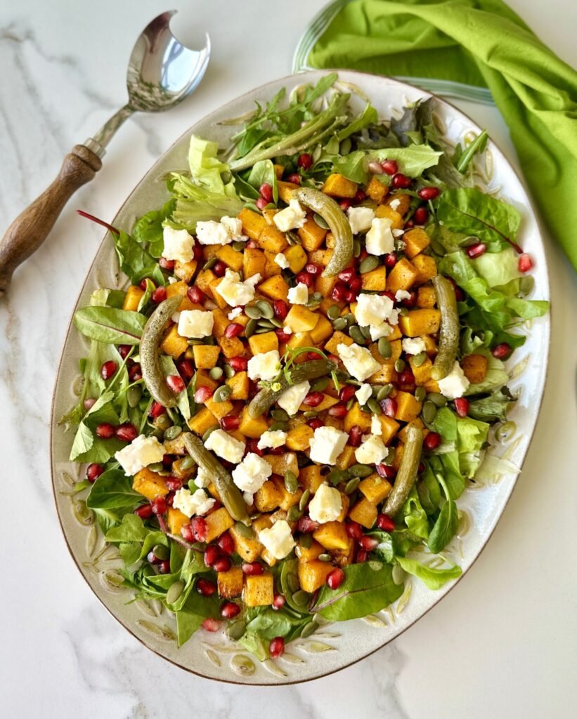 Hardal Soslu Bal Kabağı Salatası Tarifi